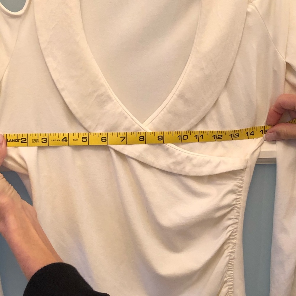 Cache Cold Shoulder Off White Top* - image 3